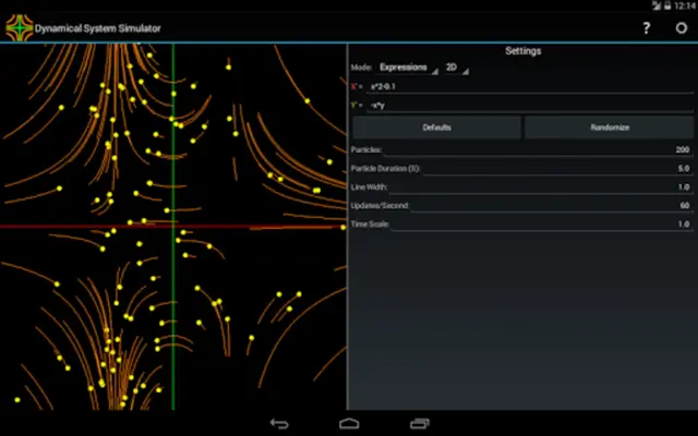 Dynamical System Simulator android App screenshot 1